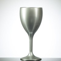 SILVER Coloured Elite Reusable Wine Glass